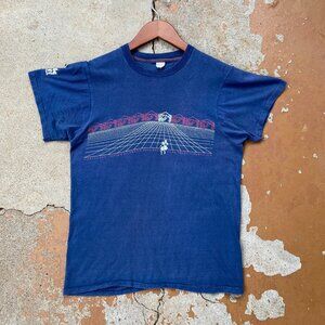 70's Nike 2nd Annual Cascade Run-Off Road Race T-Shirt Adult Medium Navy Blue